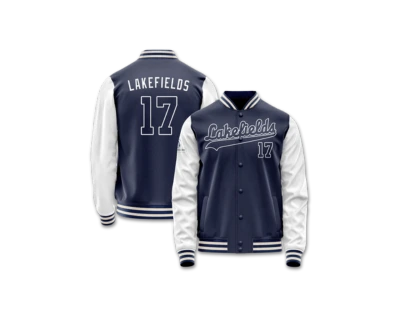 Lakefields Collagejacke von vorne und hinten