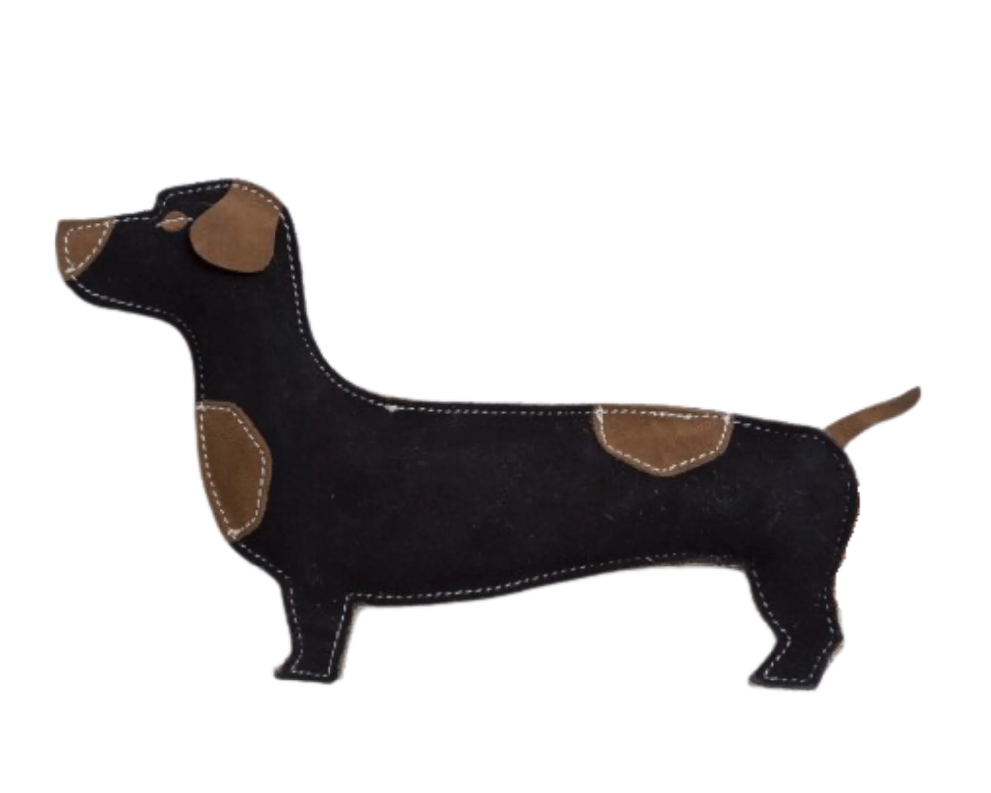 Lederspielzeug-Dackel-Hund